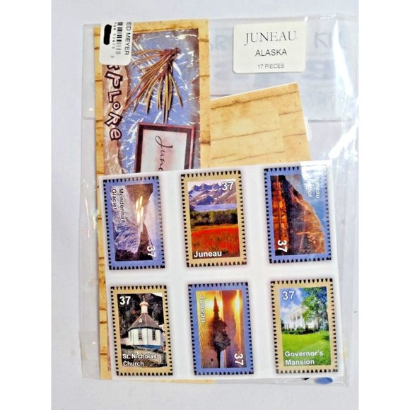 Juneau Alaska Scrapbook Kit Stamps 17-Pc Governor's Mansion St Nicholas Church - Picture 2 of 4